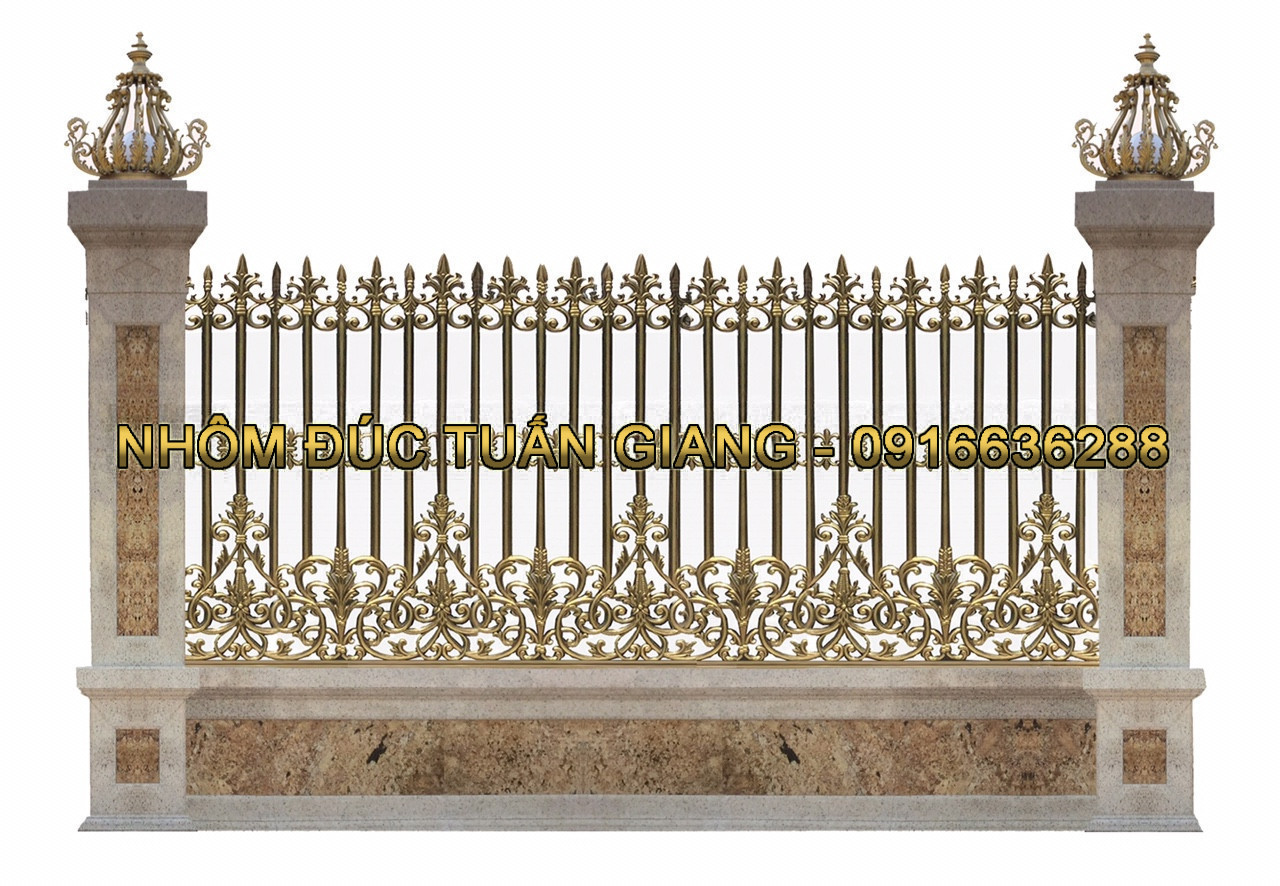 Hàng rào nhôm đúc mẫu HR -002