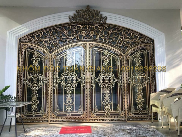 Cửa nhôm đúc mẫu-043