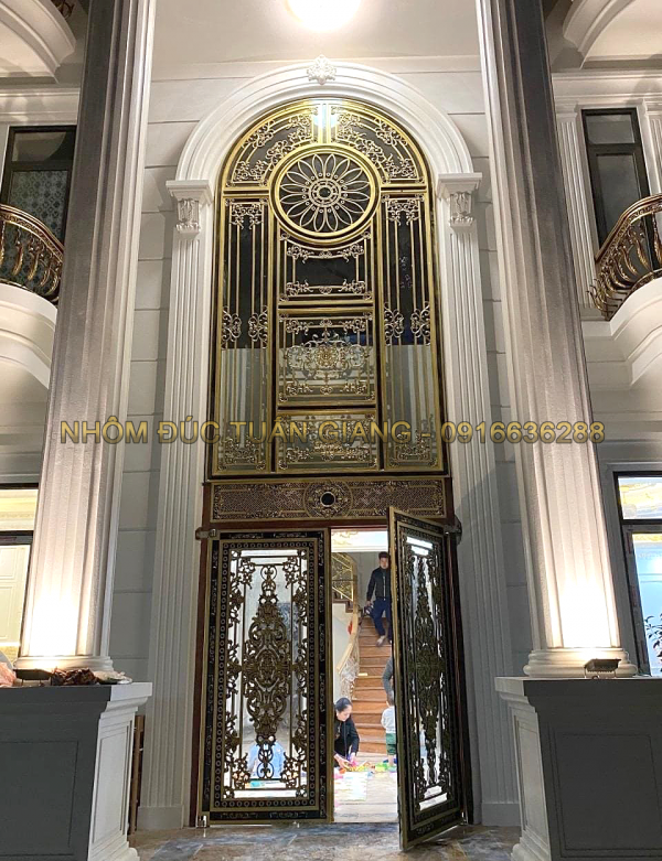 Cửa nhôm đúc mẫu-054