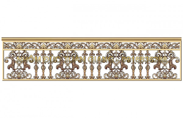 Lan can nhôm đúc - LC038